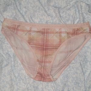 Victoria's Secret Pink Glitter Plaid Panties